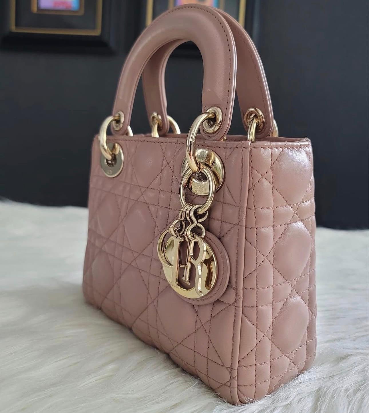 Dior Mini Lady Dior Bag – Blush - Image 2