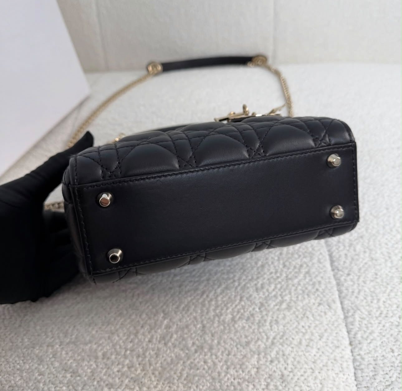 Lady Dior Mini – Black Lambskin - Image 5