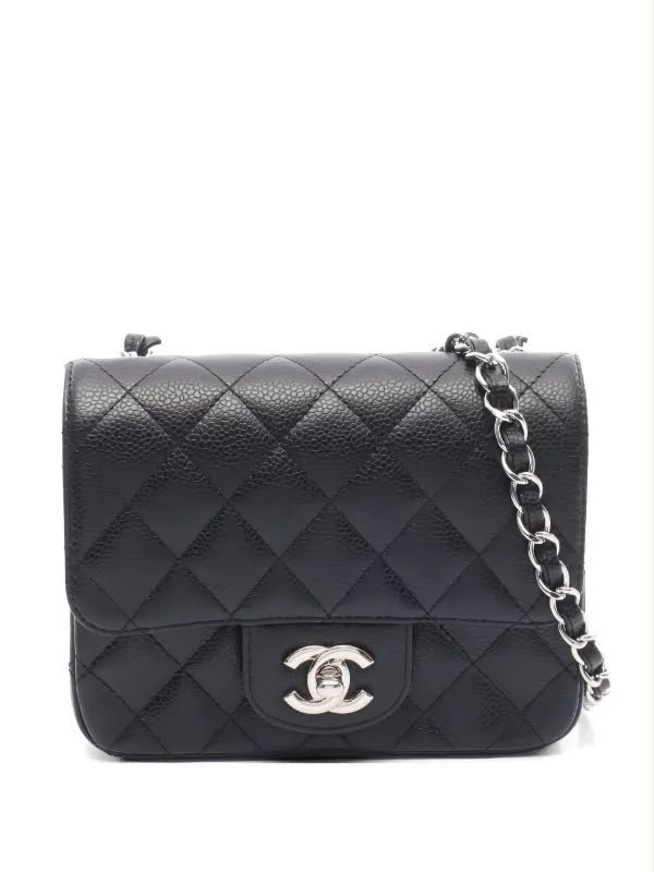 Chanel Classic Mini Square Flap Bag – Black - Image 5