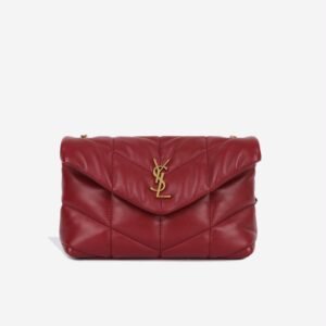 Saint Laurent Toy Lou Puffer Bag – Mini Red