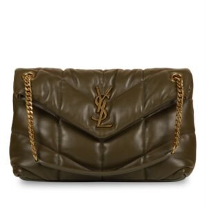 Saint Laurent LouLou Puffer Bag – Small Brown