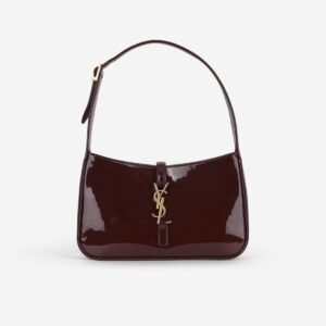 Saint Laurent Le 5 à 7 Hobo Bag – Dark Red Wine