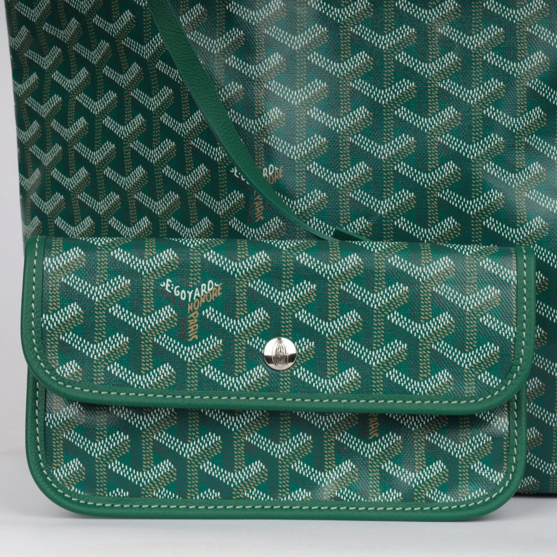 Goyard Saint Louis PM Tote Bag – Green Goyardine - Image 5