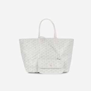Goyard Saint Louis PM Tote Bag – White Goyardine