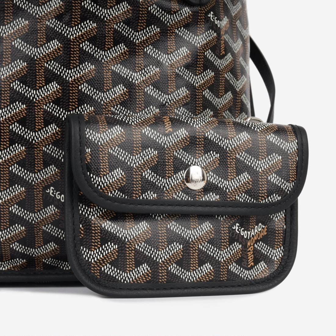 Goyard Mini Anjou Tote Bag – Black - Image 7