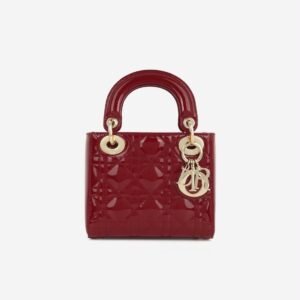 Dior Mini Lady Dior – Cherry Red