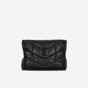 Saint Laurent Medium Lou Puffer Bag – Black