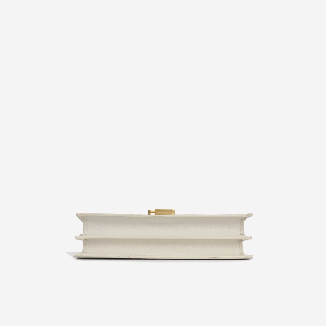 Saint Laurent Medium Cassandra Chain Bag – White - Image 3