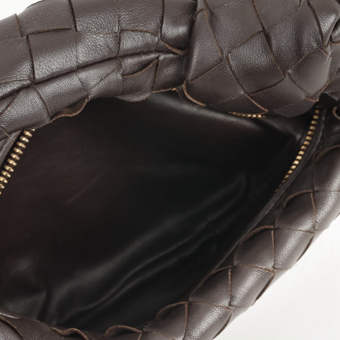 Bottega Veneta Mini Jodie Shoulder Bag Fondant Intrecciato Woven Leather Gold Hardware | Authentic Pre-Loved - Image 3