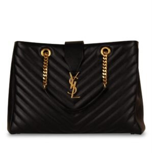 Saint Laurent Cassandre Medium Tote – Black