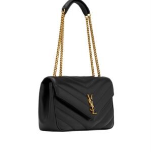 Saint Laurent Loulou Medium Shoulder Bag – Black