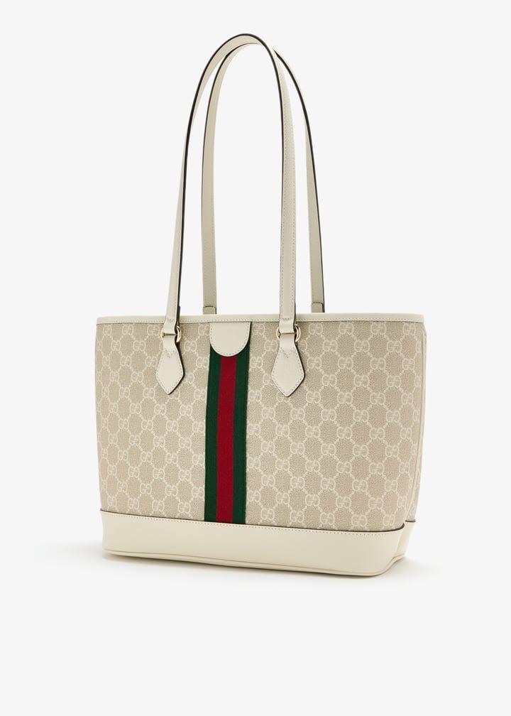 Gucci Ophidia Medium Tote Bag | GG Supreme Canvas - Image 3