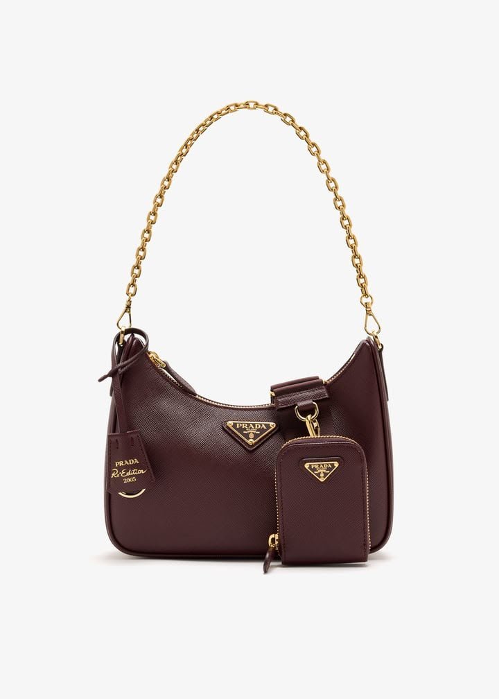 Prada Re-Edition 2005 Saffiano Leather Bag – Cherry Red