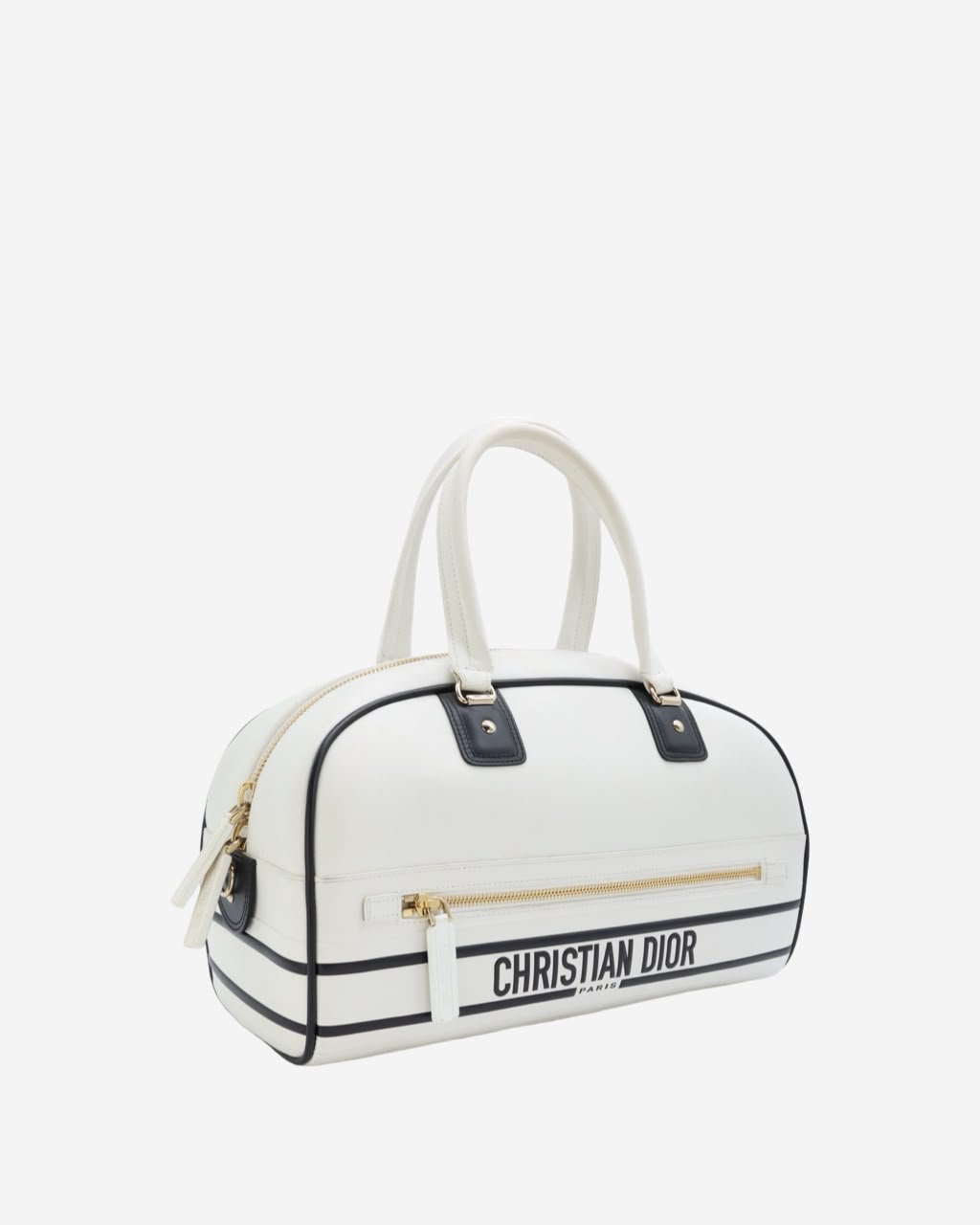 Dior Vibe Small Zip Bowling Bag – White - Image 2