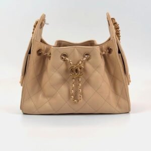 Chanel 25 Mini Hobo Bag – Beige