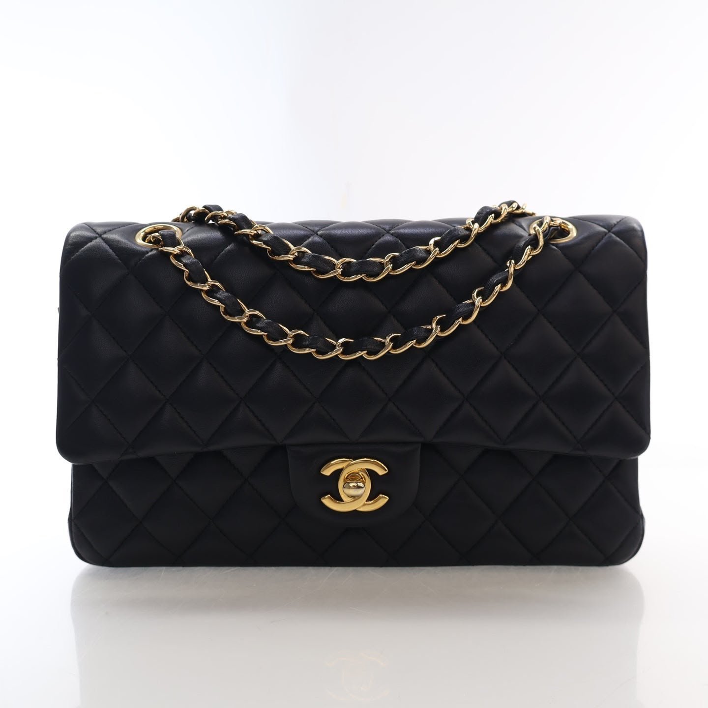 Chanel Classic Medium Double Flap Bag – Black Lambskin