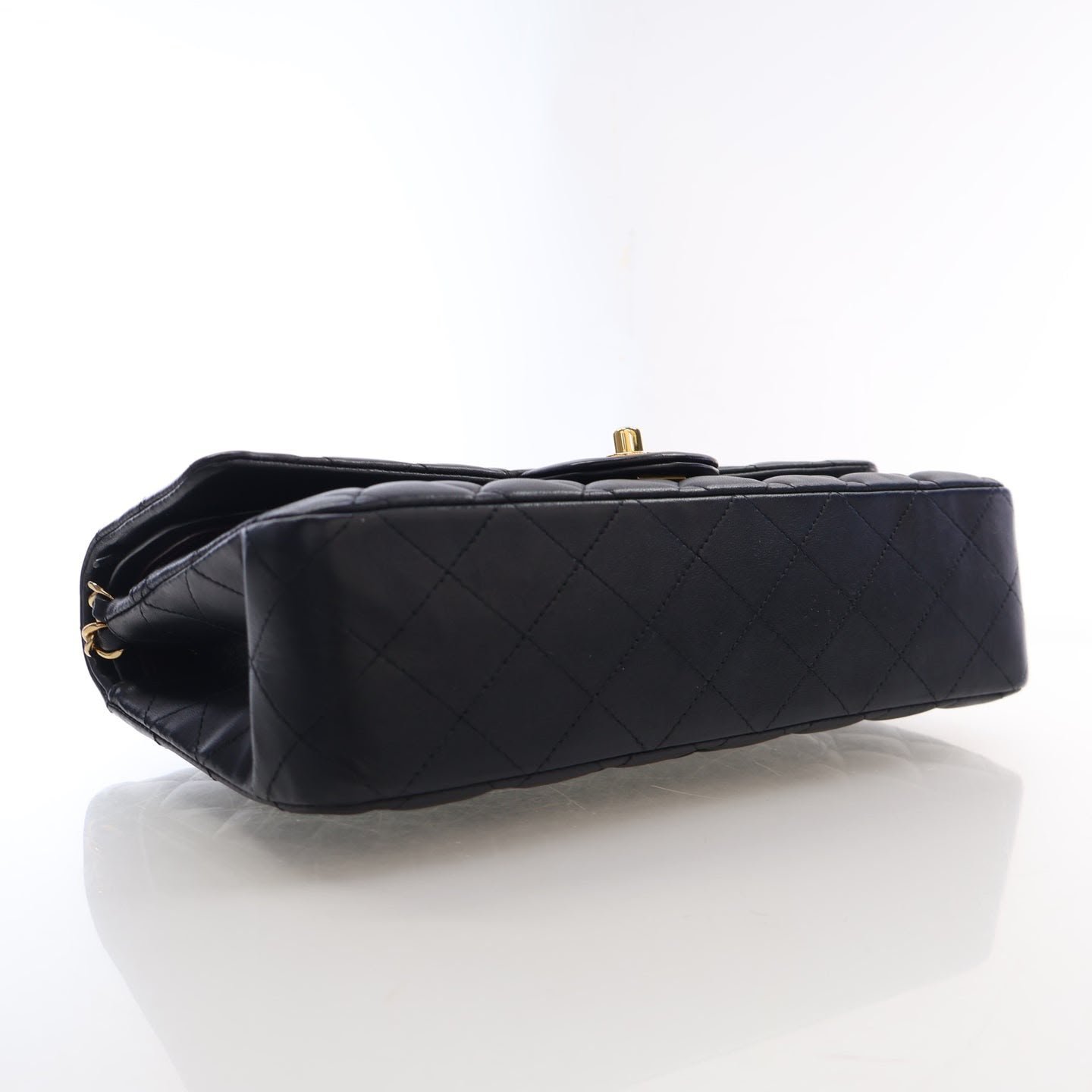Chanel Classic Medium Double Flap Bag – Black Lambskin - Image 5