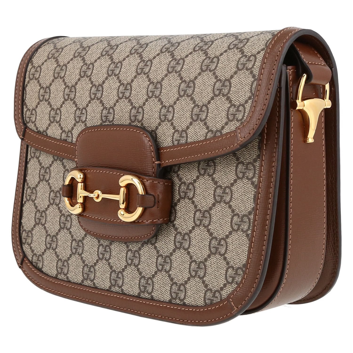 Gucci Horsebit 1955 Small Shoulder Bag – GG Supreme Canvas - Image 3
