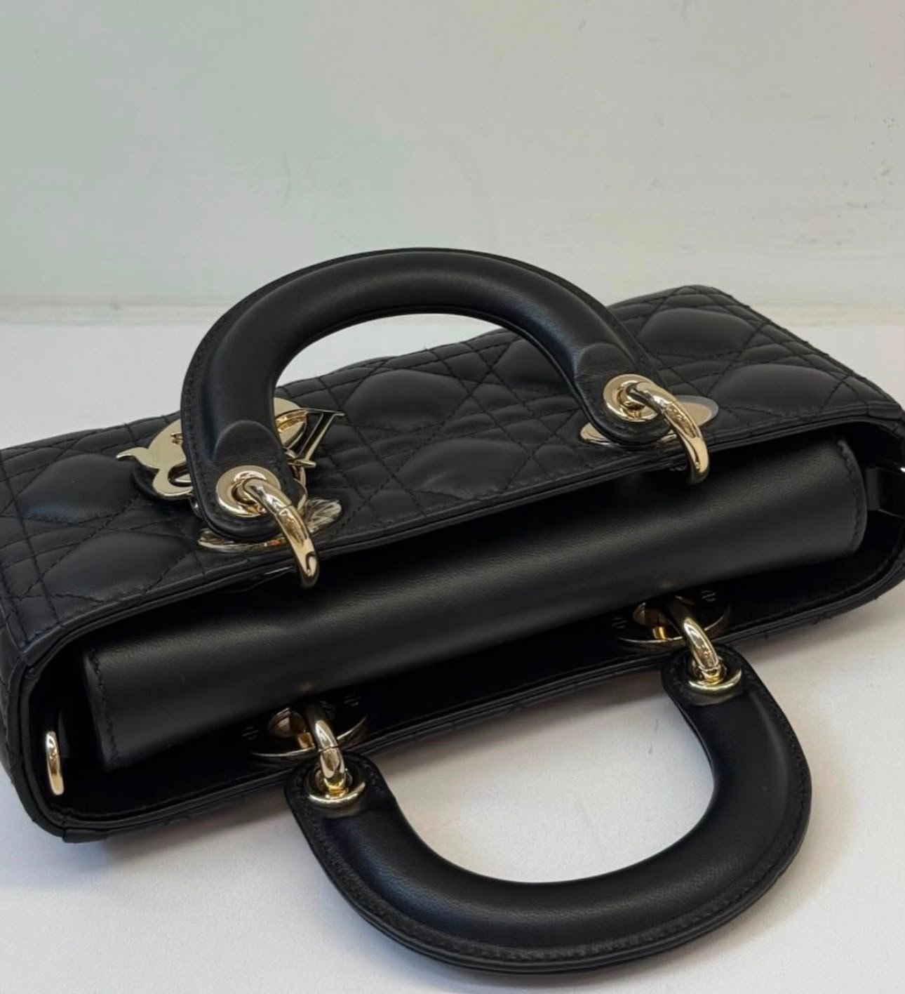 Dior Small Lady D-Joy Bag – Black Lambskin - Image 8
