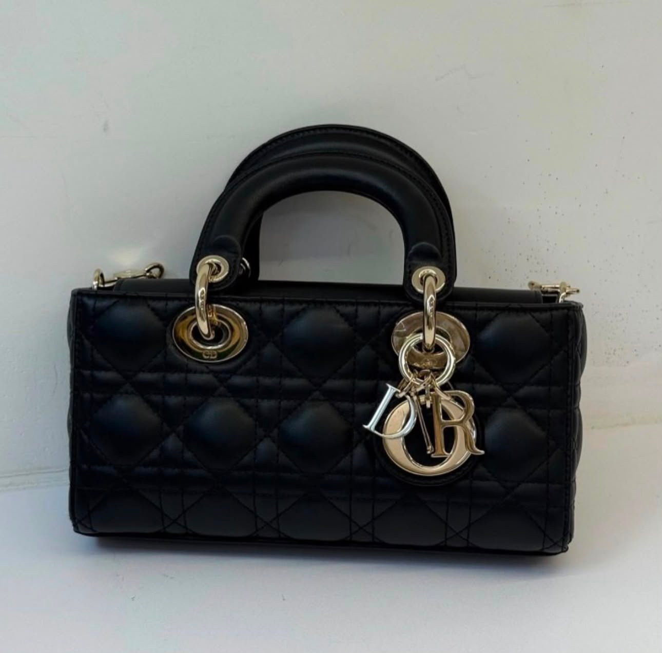 Dior Small Lady D-Joy Bag – Black Lambskin