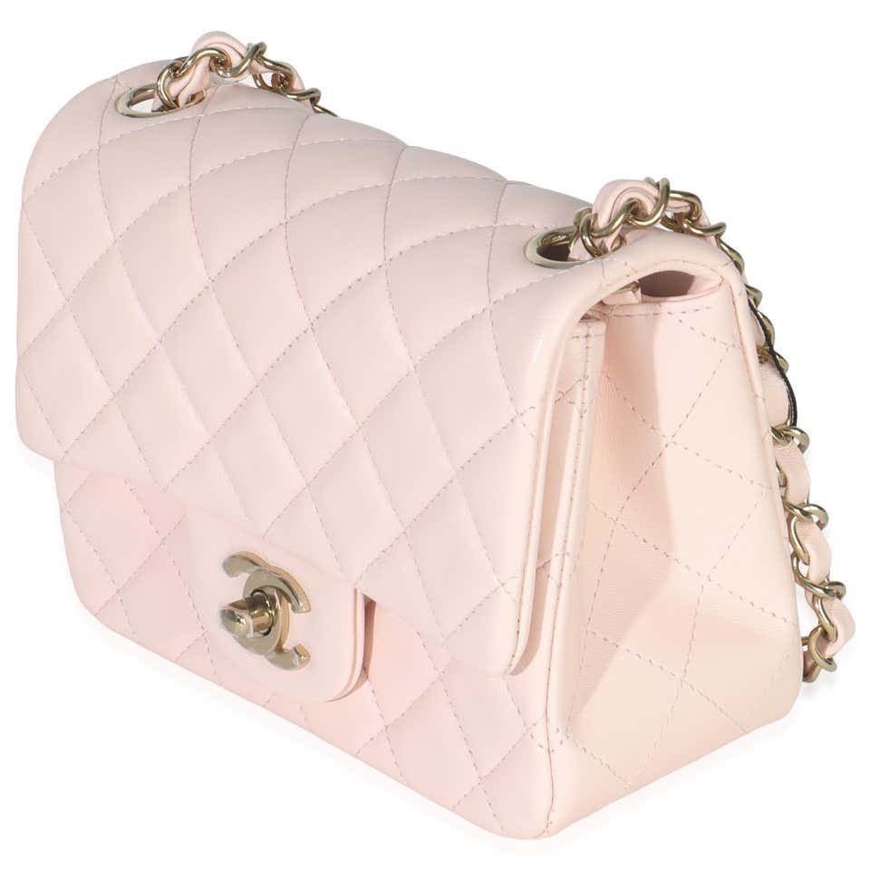 Chanel Classic Mini Square Flap Bag – Pink - Image 3