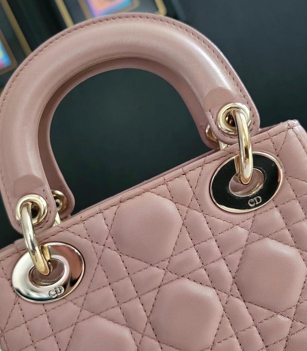 Dior Mini Lady Dior Bag – Blush - Image 3